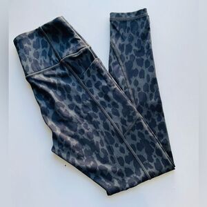 EUC Victoria’s Secret olive green/black animal print leggings.